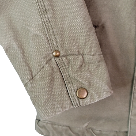 Gap Vintage Y2K Workwear Corduroy Collar Button Zip Up Coat Jacket S - Picture 5 of 15